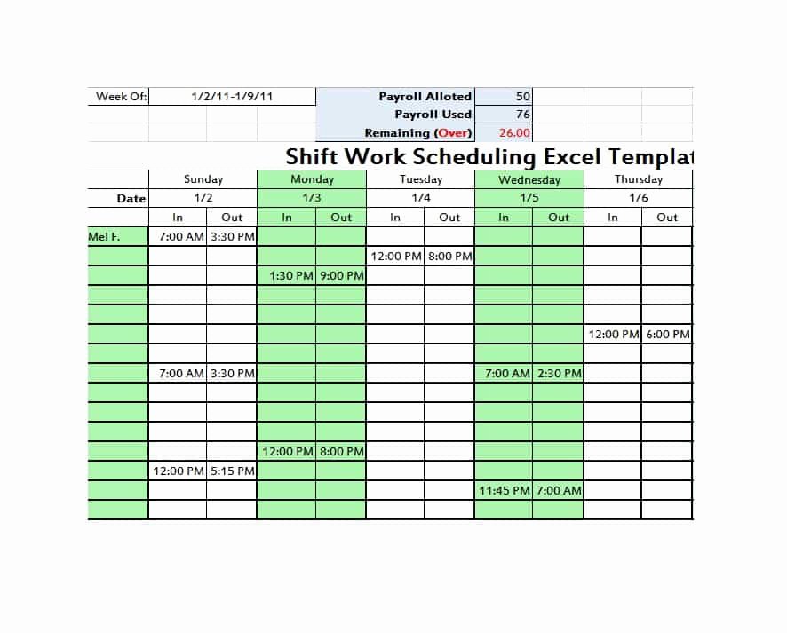 12 Hour Shift Schedule Template Awesome 14 Dupont Shift Schedule Templats for Any Pany [free]
