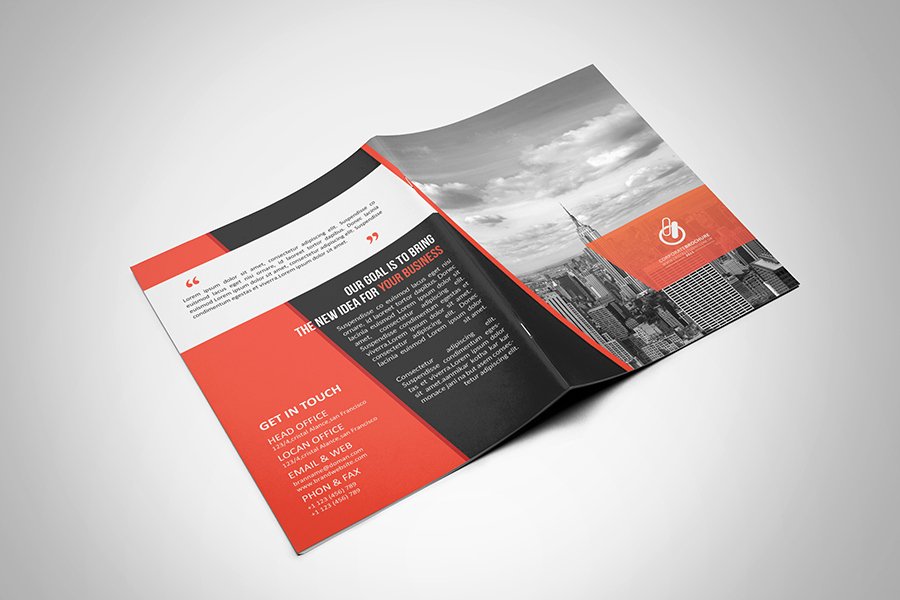 2 Fold Brochure Template New Bi Fold &amp; Tri Fold Brochure Template On Behance