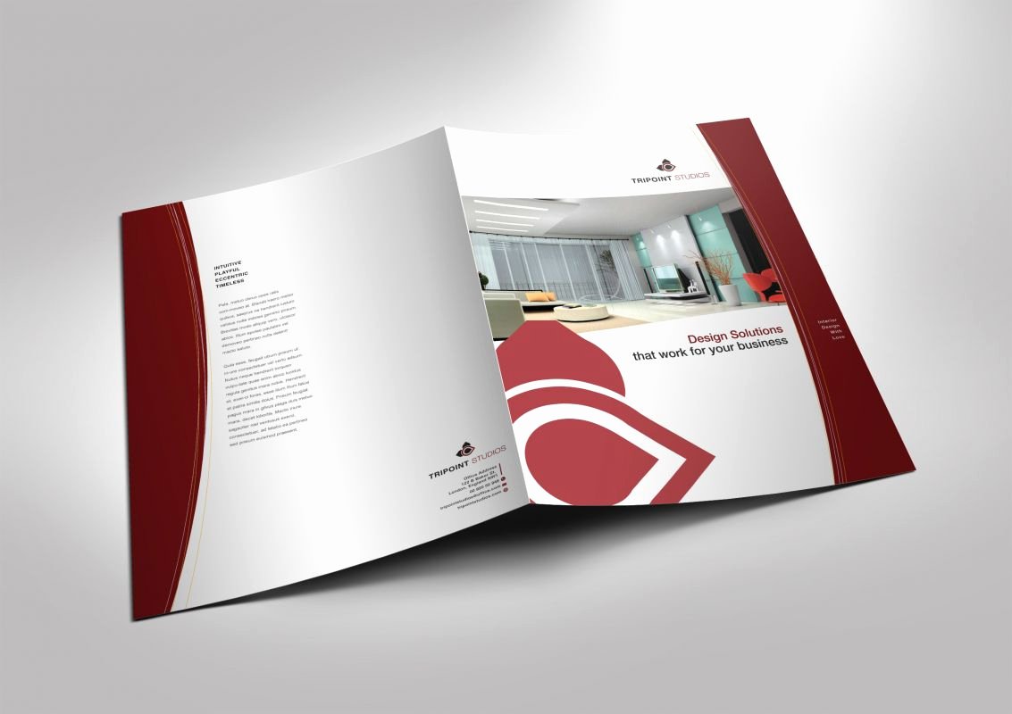2 Fold Brochure Template New Half Fold Brochure Template for Design Pany Marketing