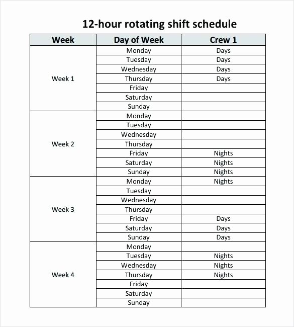 24 Hour Shift Schedule Template Beautiful Template 24 Hour Work Schedule Template Download Employee