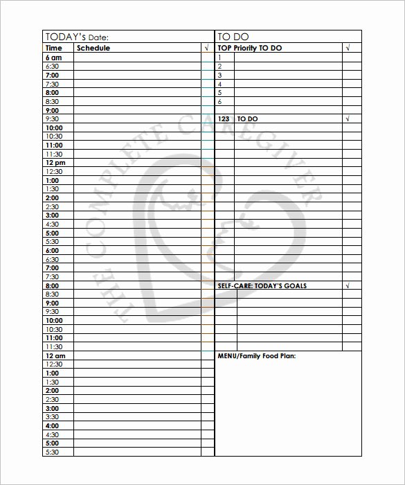 24 Hour Weekly Schedule Template Fresh 22 24 Hours Schedule Templates Pdf Doc Excel