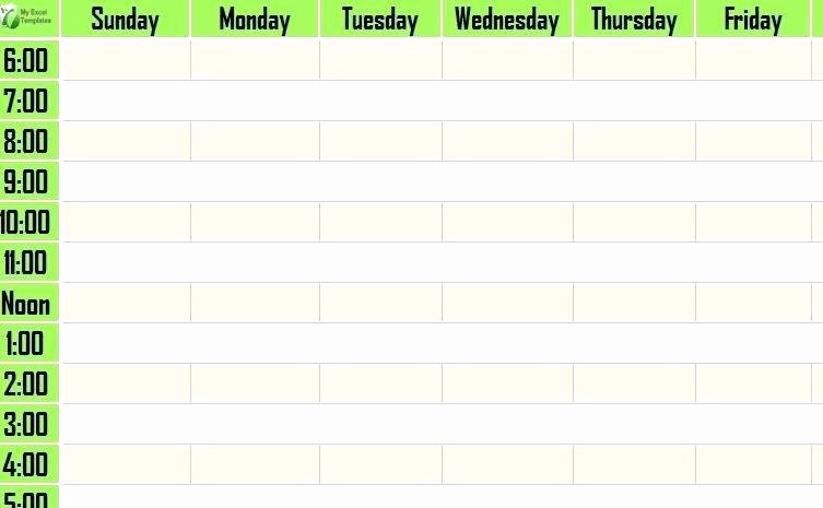 24 Hr Schedule Template Best Of Daily Weekly Schedule Template She Has even More Cute 24