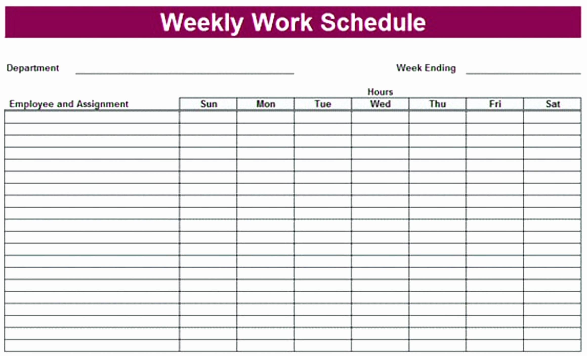 24 Hr Schedule Template Inspirational Printable 24 Hour Weekly Schedule Printable