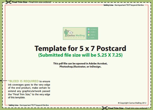 5 X 7 Postcard Template Inspirational 18 5×7 Postcard Templates – Free Sample Example format