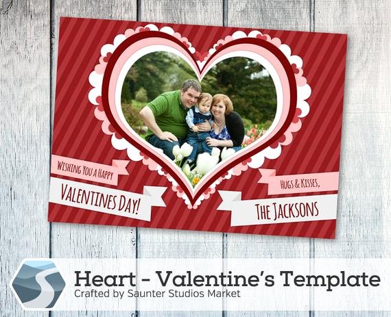5x7 Postcard Template Photoshop Beautiful Valentine S Day Card Template Heart 5x7 Shop