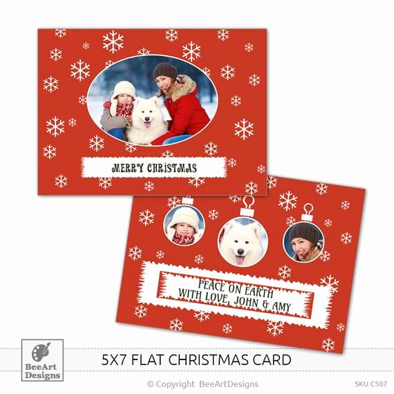 5x7 Postcard Template Photoshop New Items Similar to Instant Download 5x7 Christmas Flat