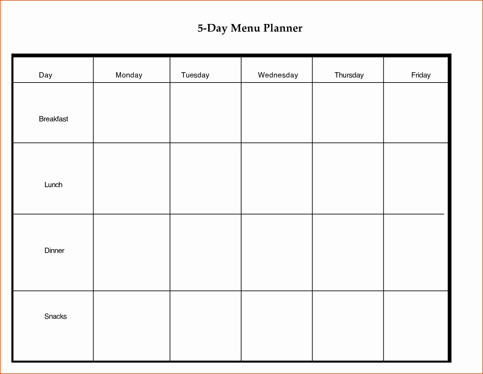 7 Day Schedule Template Elegant 7 Day Weekly Planner Template Printable