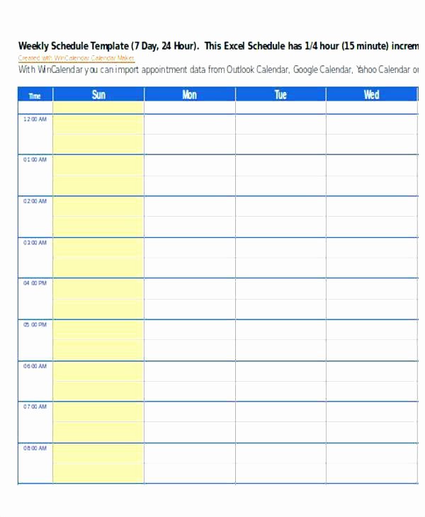 7 Day Work Schedule Template Elegant 30 Day Schedule Template – Arabnormafo