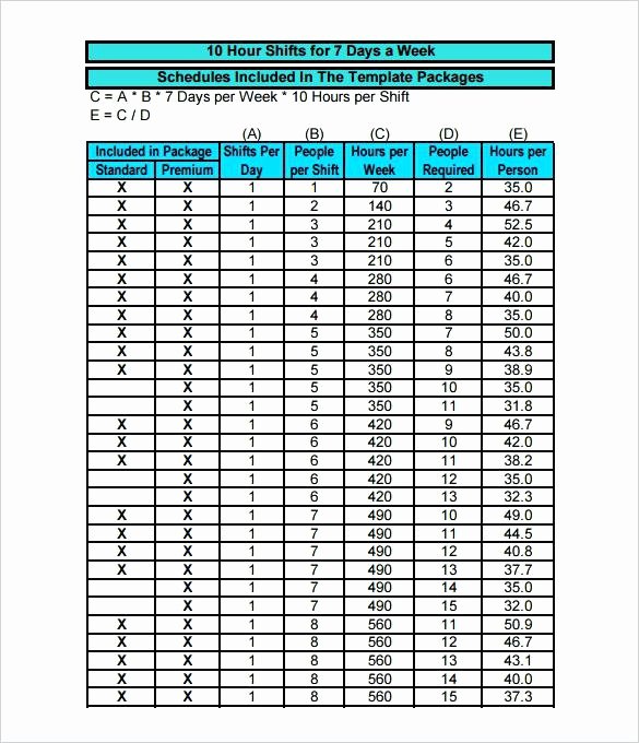 8 Hour Shift Schedule Template Best Of 8 Hour Rotating Shift Work Schedules Template Strand