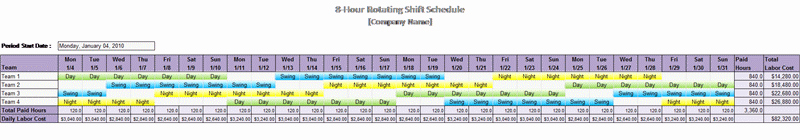 8 Hour Shift Schedule Template Elegant 8 Hour Shift Schedule Template