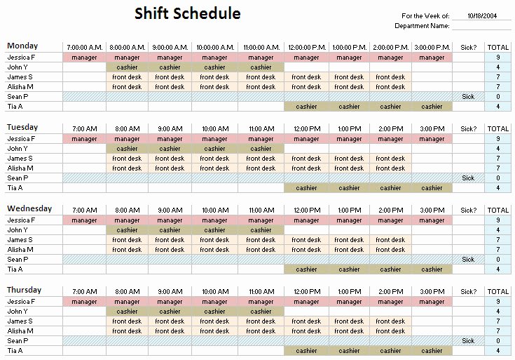 8 Hour Shift Schedule Template Lovely 24 Hour Shift Schedule Template