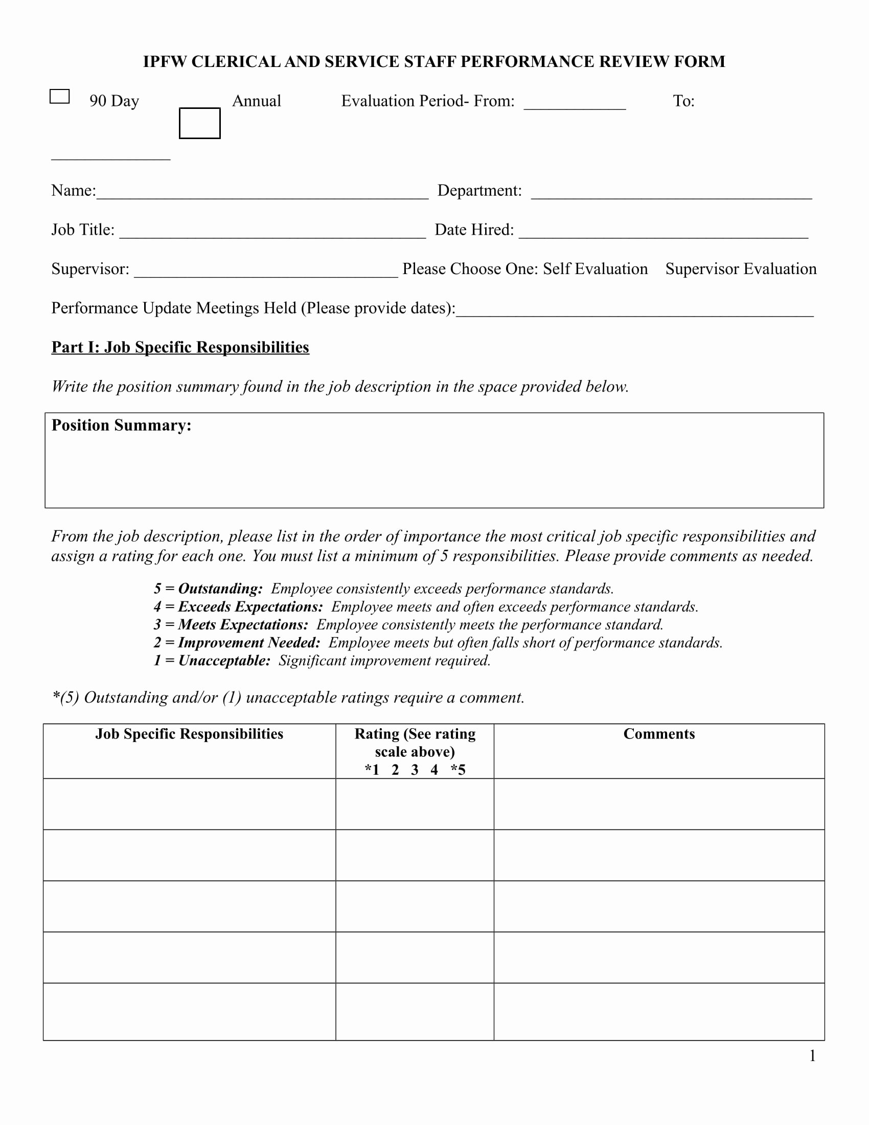 90 Day Employee Review Template Awesome 14 90 Day Review forms Free Word Pdf format Download