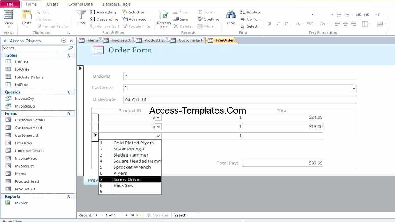 Access Customer Database Template Fresh Template Microsoft Access Client Database Template