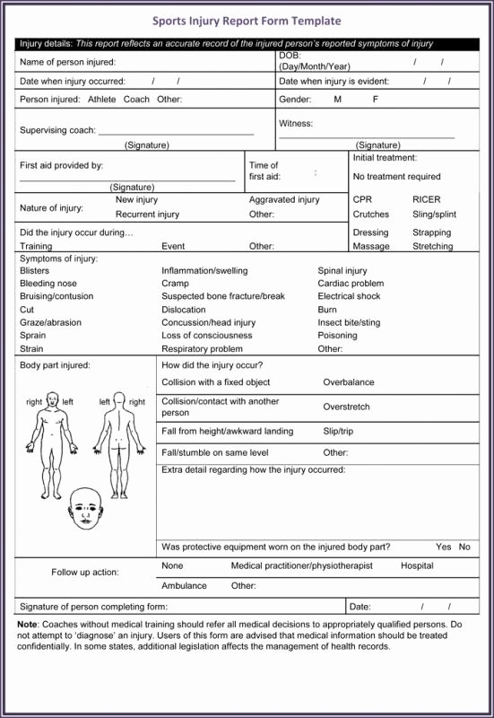 Accident Incident Reporting form Template Luxury Accident Report form