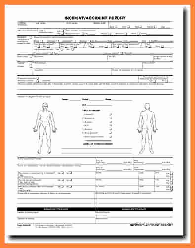 Accident Report forms Template Lovely 5 Workplace Accident Report form Template