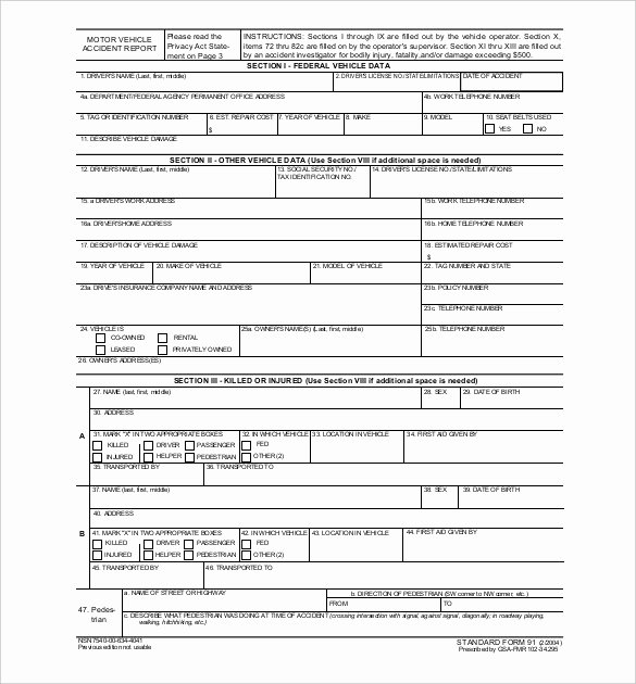 Accident Reporting form Template Awesome 20 Sample Accident Report Templates Word Docs Pdf