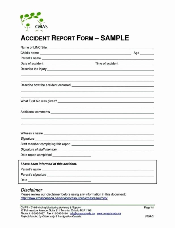 Accident Reporting form Template Beautiful Accident Reporting Template