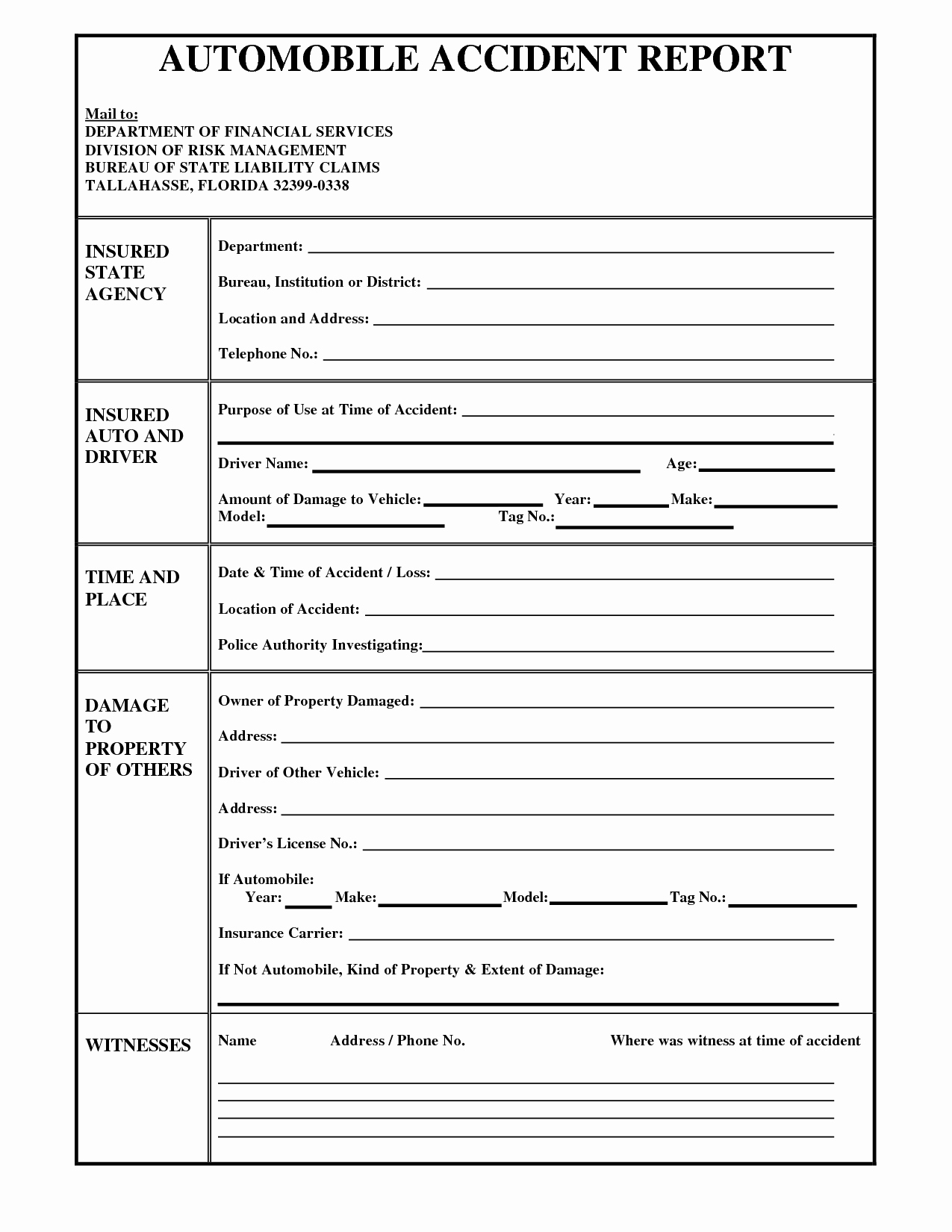 Accident Reporting form Template Fresh Best S Of Accident form Template In Word Accident