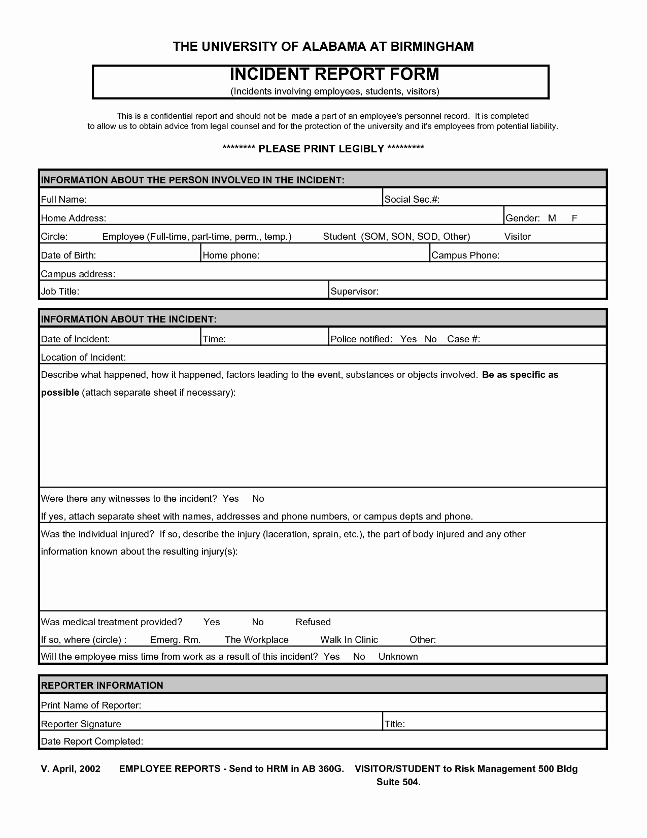 Accident Reporting form Template Lovely 13 Incident Report Templates Excel Pdf formats