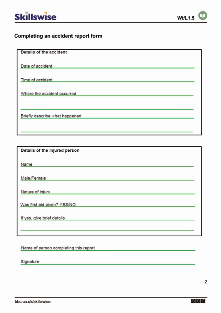 Accident Reporting form Template Lovely Best S Of Accident form Template In Word Accident