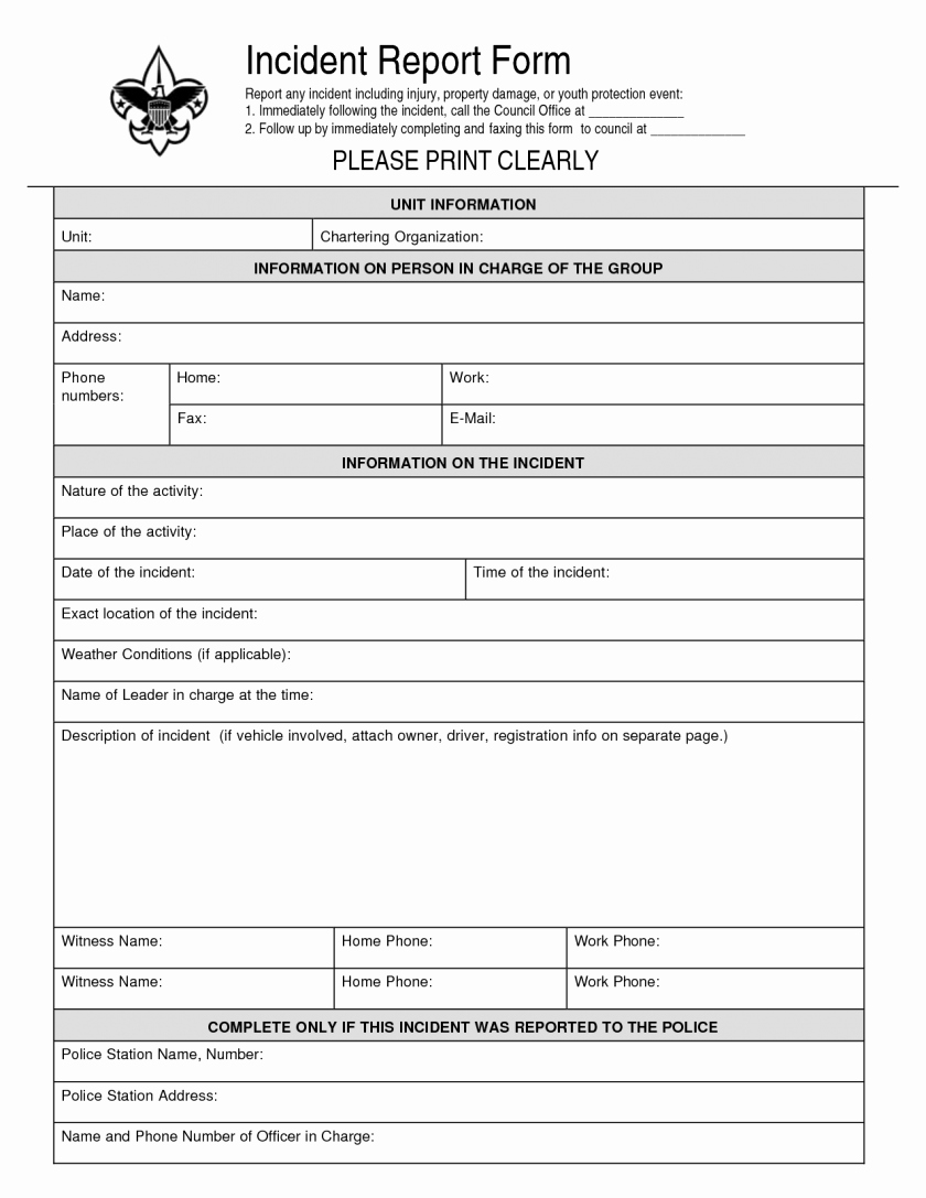Accident Reporting form Template Unique Accident Report form Template Word Uk Hse for Workplace