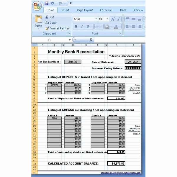 Account Reconciliation Template Excel Inspirational Use A Microsoft Excel Reconciliation Template to Help Your