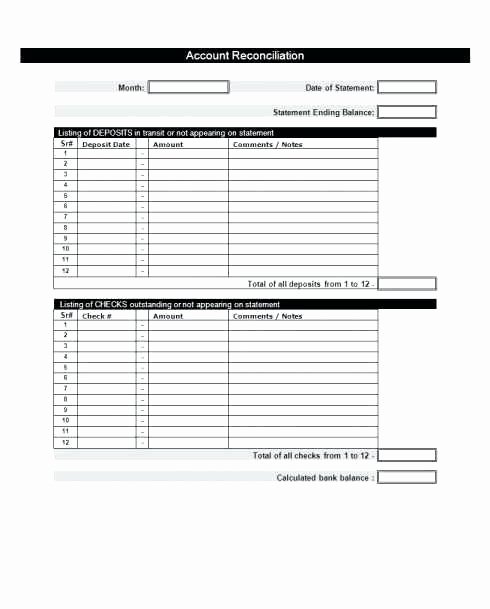 Account Reconciliation Template Excel Lovely Account Reconciliation Template Excel General Ledger