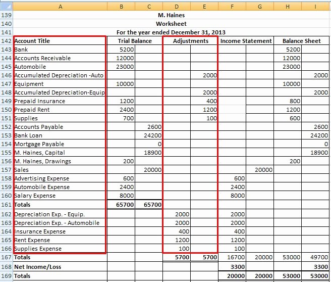 Accounting Journal Entries Template