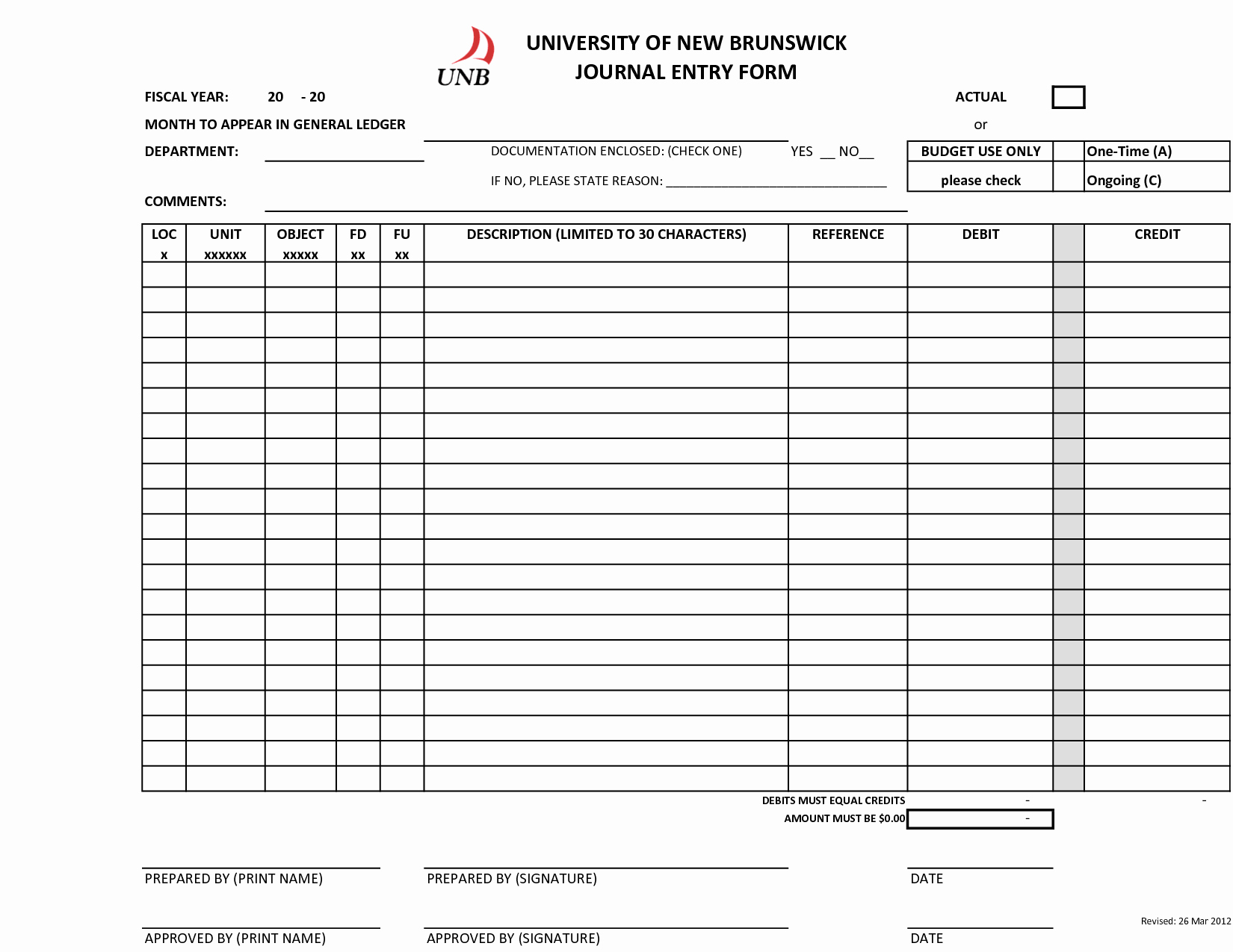 Accounting Journal Entries Template New 9 Best Of Printable Journal Entry form Sample