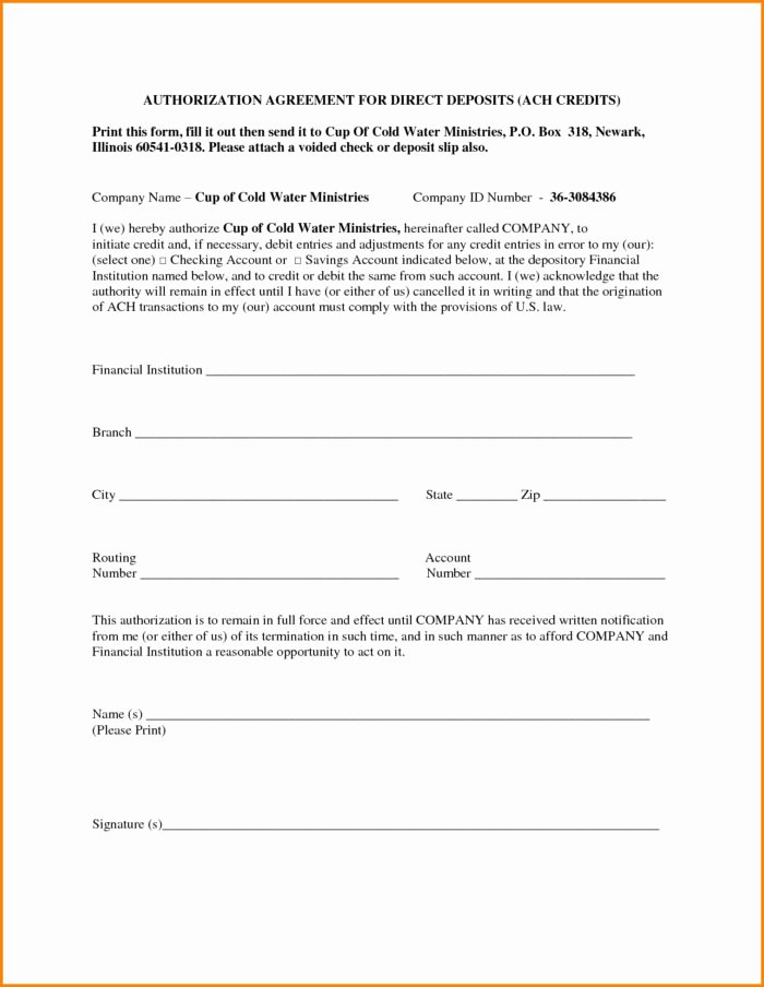 Ach Deposit Authorization form Template Best Of Sample W2 Tax form form Resume Examples Wla0ebdgvk
