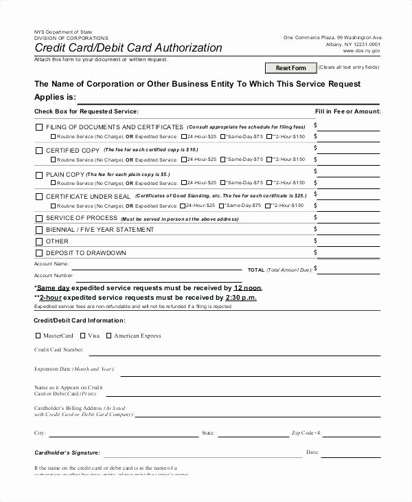 Ach Deposit Authorization form Template Inspirational Debit Authorization Agreement form Regular Payment