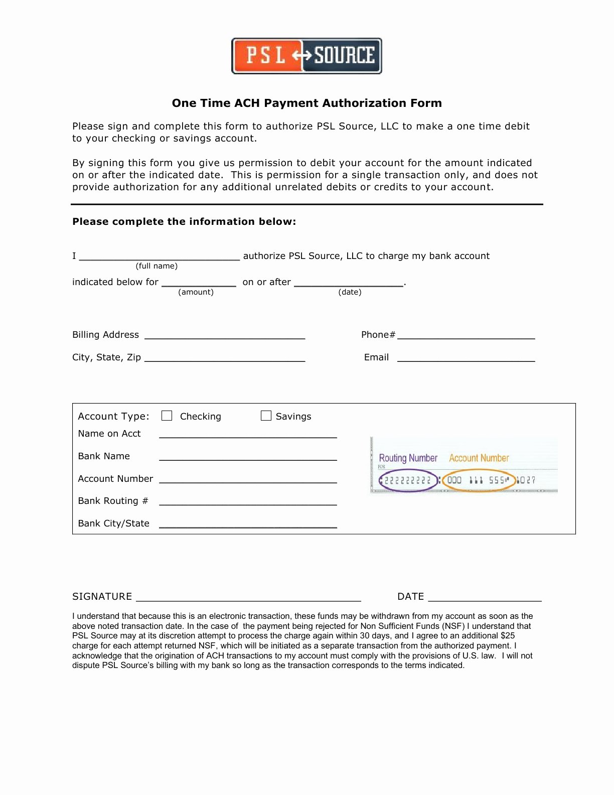 Ach Deposit Authorization form Template New 28 Of Ach Wire Transfer form Template
