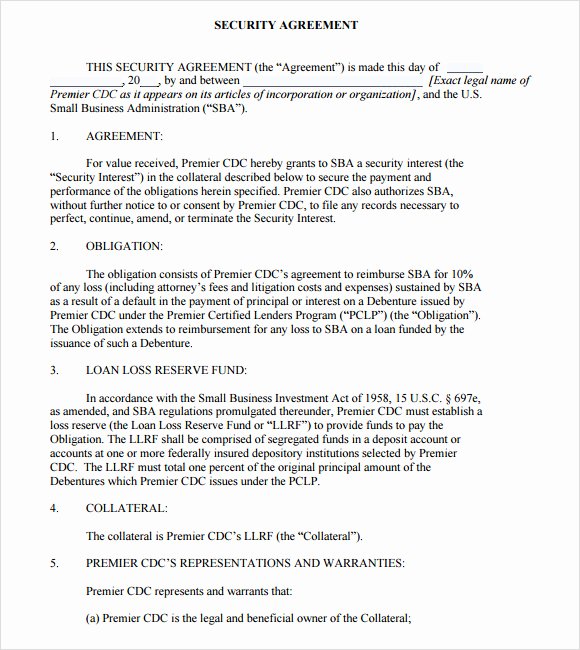 Alarm Monitoring Contract Template Unique 10 Security Agreement Samples