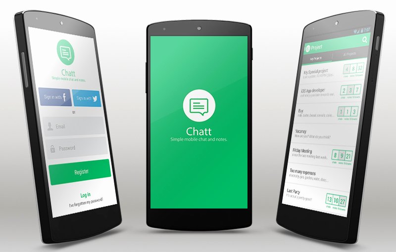 Android App Design Template Beautiful Chatt android App Template