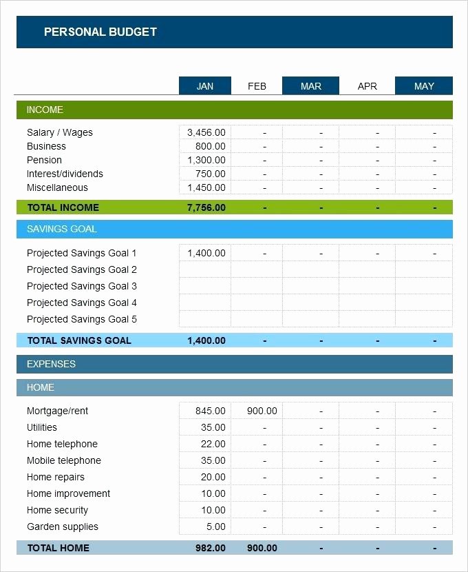 Annual Business Budget Template Excel New Excel Yearly Bud Template Excel Personal Bud