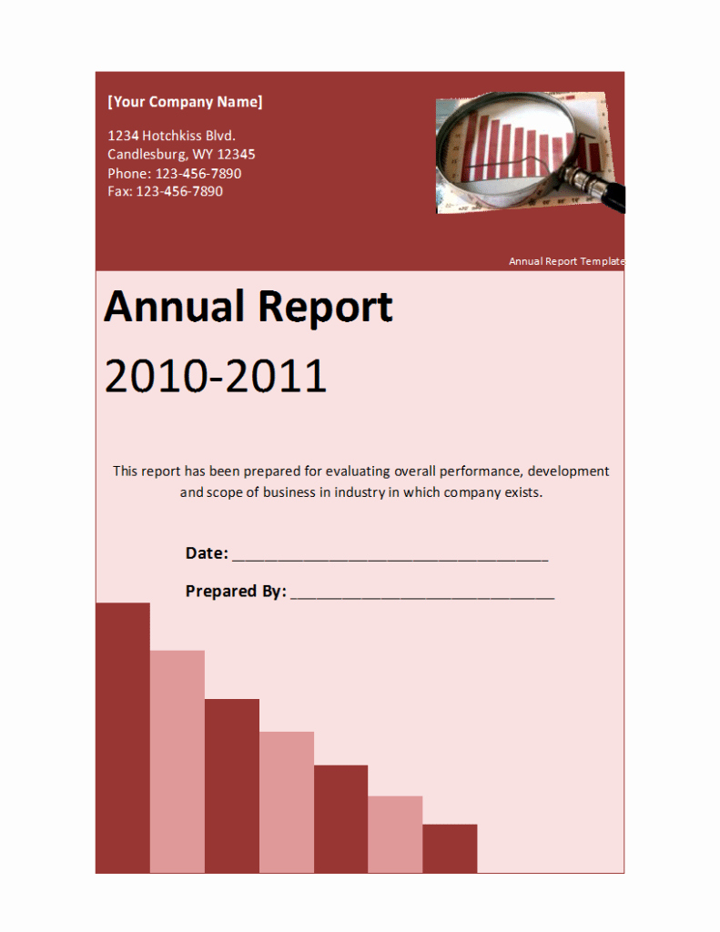 Annual Financial Report Template Awesome Annual Report Template Free formats Excel Word