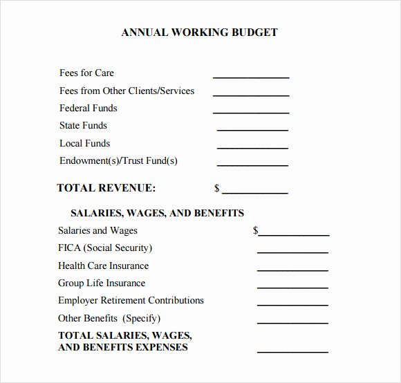 Annual Operating Plan Template Awesome 8 Sample Operating Bud Templates to Download