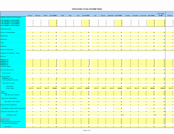 Annual Operating Plan Template Elegant Prepaid Expense Spreadsheet Template Image Collections