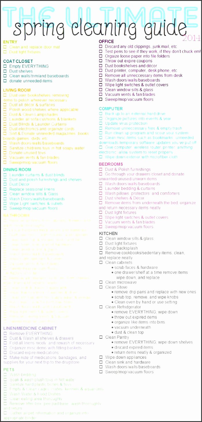 Apartment Cleaning Schedule Template Awesome 10 Apartment Cleaning Checklist Template