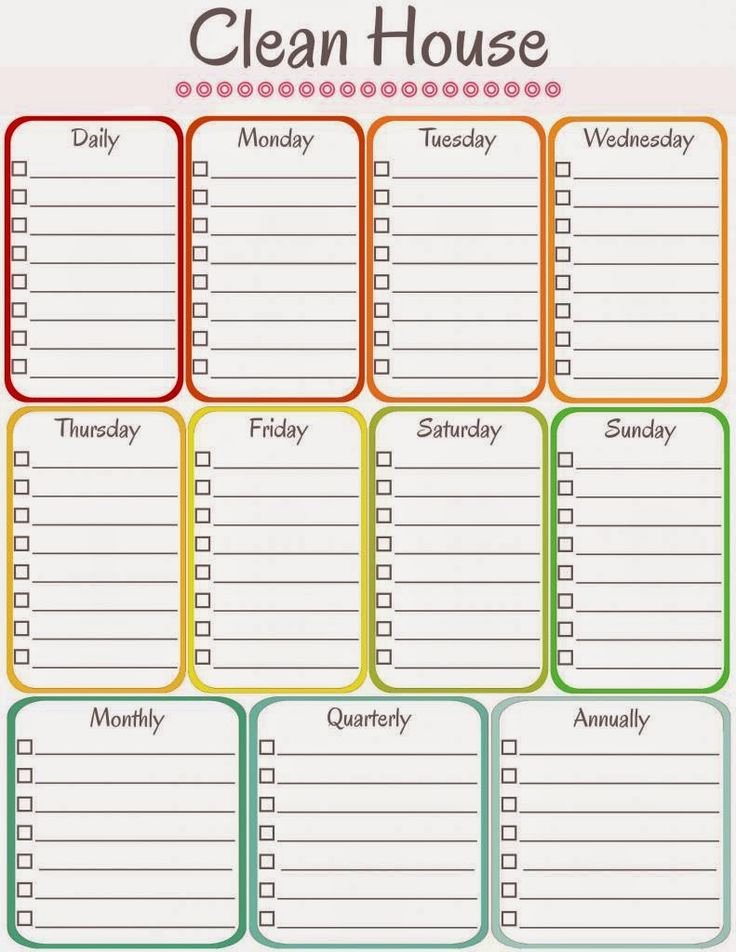 Apartment Cleaning Schedule Template Inspirational Amy S Notebook 5 Printable Cleaning Schedules