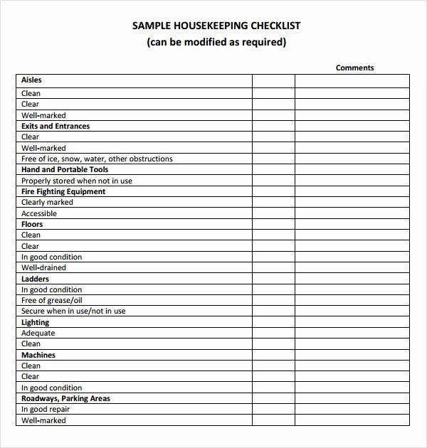 Apartment Cleaning Schedule Template Lovely House Cleaning Checklist 6 Free Download for Pdf