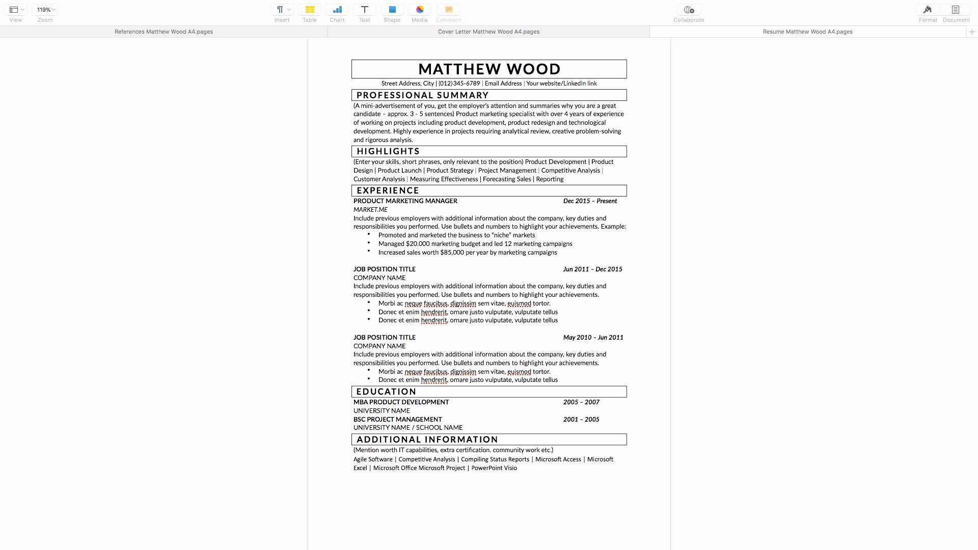 Apple Pages Resume Template Inspirational Resume Template Macbook Pro Pages Templates Free Iwork Cv