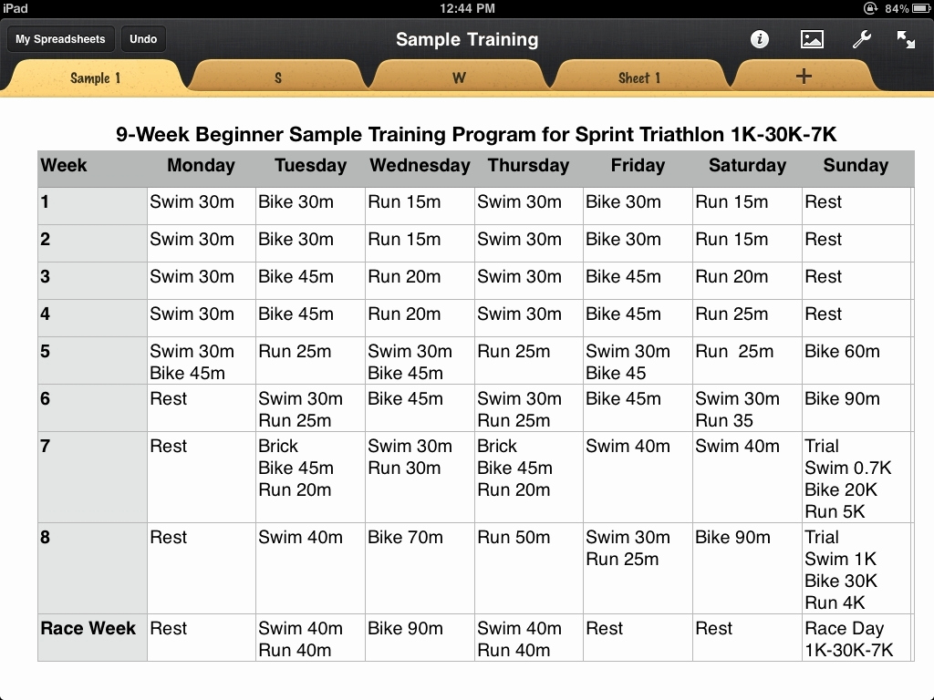 Army Training Calendar Template Awesome Triathlon Training Calendar Template