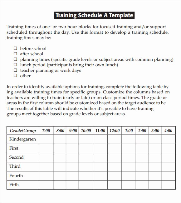 Army Training Calendar Template Luxury Training Calendar Template 11 Free Download for Pdf