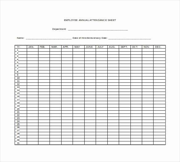 Attendance Sheet Template Excel New Employee attendance Sheet 2018 8 Free Excel Pdf