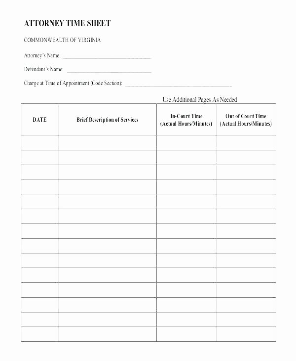 Attorney Billable Hours Template Best Of attorney Billable Hours Invoice Template the Story