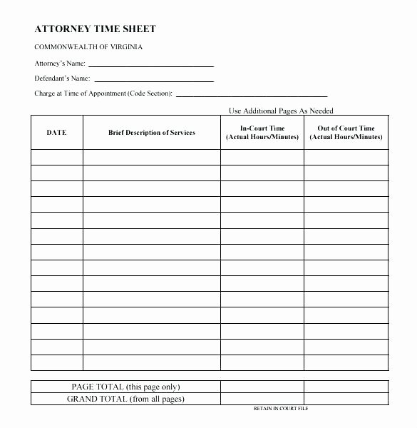 Attorney Billable Hours Template New attorney Billable Hours Template Billable Hours Template