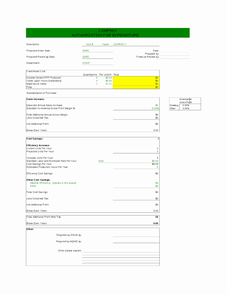 Authorization for Expenditure Template Awesome Index Of Cdn 29 2010 857
