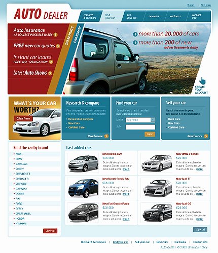 Auto Dealer Website Template Beautiful Car Dealer Templates