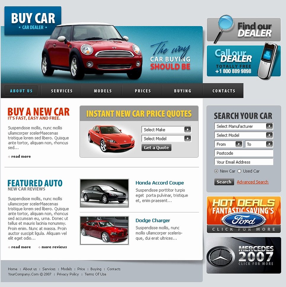 Auto Dealer Website Template Best Of Car Dealer Website Template